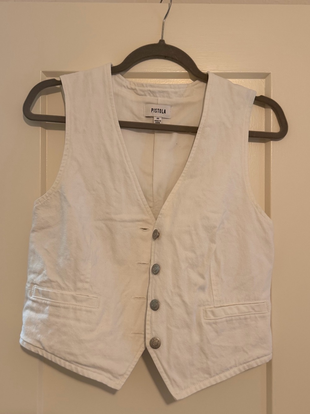 Pistola 🐎 Vero Vest White Denim - Picture 4 of 6